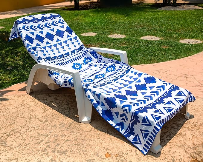 Elite Trend Quick Dry Towel Extra Large 78x35 Inch - Microfiber Beach Towel - Perfect for Beach, Travel, Swimming, Pool, Yoga, Hiking, Camping - Lightweight, Fast Drying, Compact for Adults (Aztech)