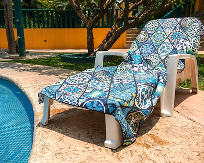 Elite Trend Quick Dry Towel Extra Large 78x35 Inch - Microfiber Beach Towel - Perfect for Beach, Travel, Swimming, Pool, Yoga, Hiking, Camping - Lightweight, Fast Drying, Compact for Adults (Artsy)