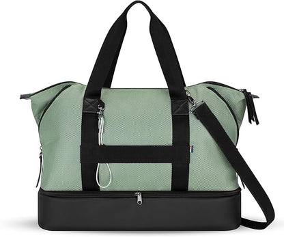 Sherpani Boston, Anti Theft Weekender Bags, Travel Duffel Bag, Carry On Tote Bag with Removable Shoe Bottom Compartment