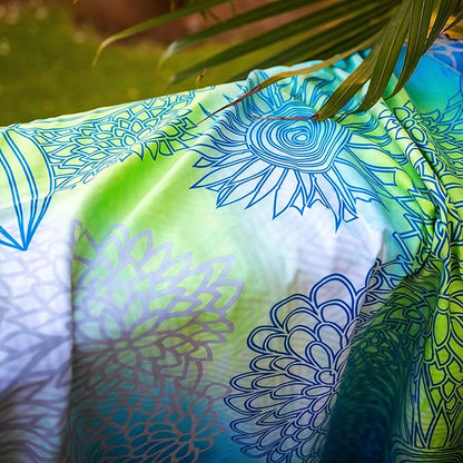 Quick Dry Towel Extra Large 78x35 Inch - Microfiber Beach Towel - Perfect for Beach, Travel, Swimming, Pool, Yoga, Hiking, Camping - Lightweight, Fast Drying, Compact for Adults (Blue Green)