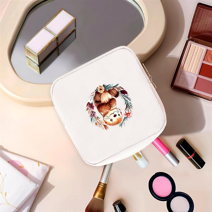 Sea Otter Mini Makeup Bag, Otter Gift For Women Girls, Cute Portable Zipper Pouch Cosmetic Bag For Teen Girls Kids, Small Storage Bag For Sanitary Pad, Period napkin bag!