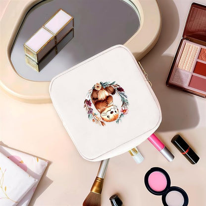 Sea Otter Mini Makeup Bag, Otter Gift For Women Girls, Cute Portable Zipper Pouch Cosmetic Bag For Teen Girls Kids, Small Storage Bag For Sanitary Pad, Period napkin bag!