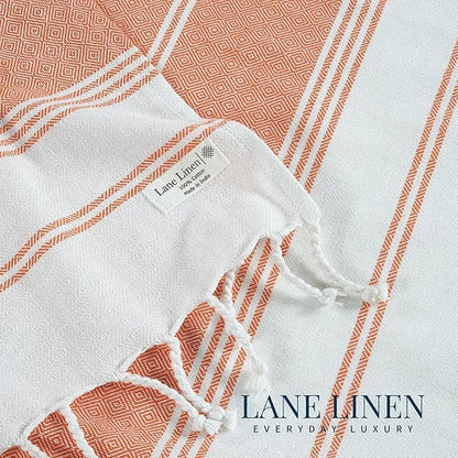 LANE LINEN Turkish Beach Towel 2 Pack, Oversized Beach Towel 39"x71", Beach Essentials for Women, Large Pool Towel, Absorbent & Quick Dry, Sand Free Beach Towel - Bird of Paradise