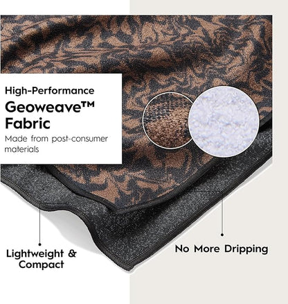 GEOMETRY Double-Sided Gym Towel for Working Out - Compact & Quick Dry, Super Absorbent Microfiber Sweat Towel - Premium Microfiber for Gym - Zig, 16" x 30", 1 Piece