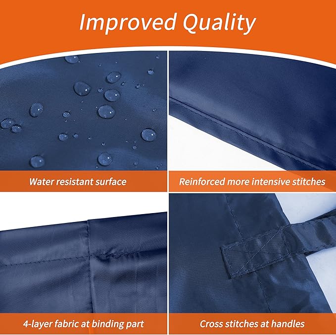 Polecasa Heavy Duty Large Laundry Bag with 130gsm Tear Resistant Fabric and Handles, Easy to Carry Dirty Clothes Drawstring Bag,Perfect for College Dorm, Travel, 2 Pack 28”x36”, Navy