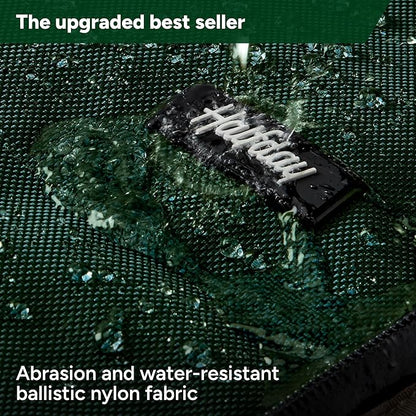 Halfday Convertible 2-in-1 Premium Garment Duffel Weekender Bag 45L | Wrinkle-Free Travel, Hanging Suit Compartment, Shoe Pockets, Trolley Sleeve. Balistic Nylon Carry-On, Palm