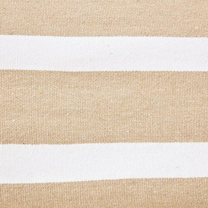 Amazon Basics Double Hammock with 9-Foot Space Saving Steel Stand and Carrying Case, 450 lb Capacity, Beige Stripe with Lace, 110 x 47 x 43 inches