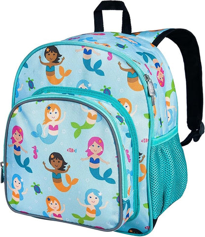 Wildkin 12-inch Kids Backpack – Padded, Adjustable, Ideal for Daycare & Travel (Mermaids)