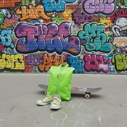 6pcs Portable Shoe Organizer, Travel Pouches with Zipper, Golf Shoe Bags, Clothes Bags, Soccer Cleats Bag Shoe Pouch for Gym, Waterproof, Odor-Resistant (Green)