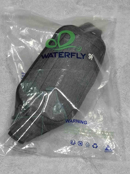 WATERFLY Fanny Pack Waist Bag: Small Hip Pouch Bum Bag Fannie Pack Phanny Fannypack Waistpack Bumbag Beltbag Sport Slim Fashionable for Jogging Hiking Hiker Woman Man