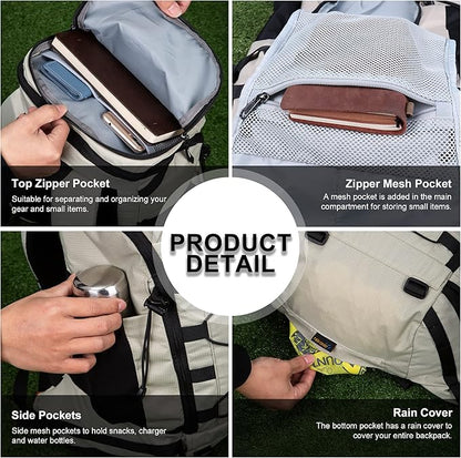 MOUNTAINTOP Hiking Backpack 35L Travel Backpack Lightweight Daypack for Men&Women Outdoor Camping