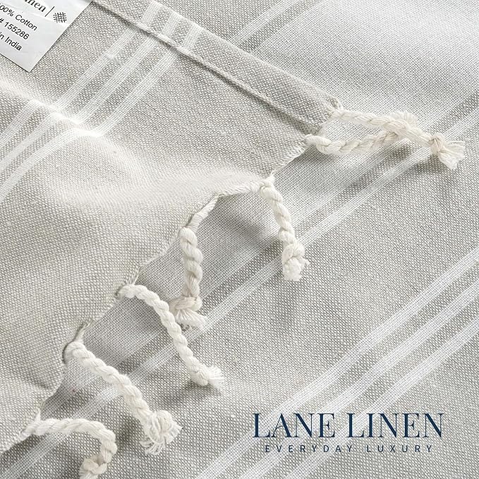 LANE LINEN Turkish Beach Towels for Women, Set of 6 - Large 39"x71", Pre-Washed, No-Shrink, Sand-Free, Quick Dry, Lightweight, Soft Beach Bath Towels - Vintage Beach