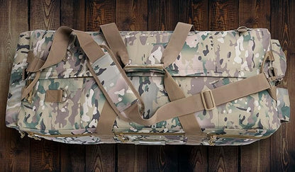 Large Military Duffle Bag Tactical Gear Load Out Bag Deployment Cargo Bag Travel Sports Equipment Duffel Luggage Bag with Backpack Straps 90L