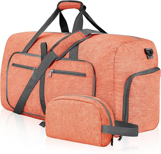 Felipe Varela Duffle Bag with Shoes Compartment and Adjustable Strap,Foldable Travel Duffel Bags for Men Women,Waterproof Duffel Bags