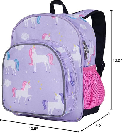 Wildkin 12-inch Kids Backpack – Padded, Adjustable, Ideal for Daycare & Travel - Unicorn