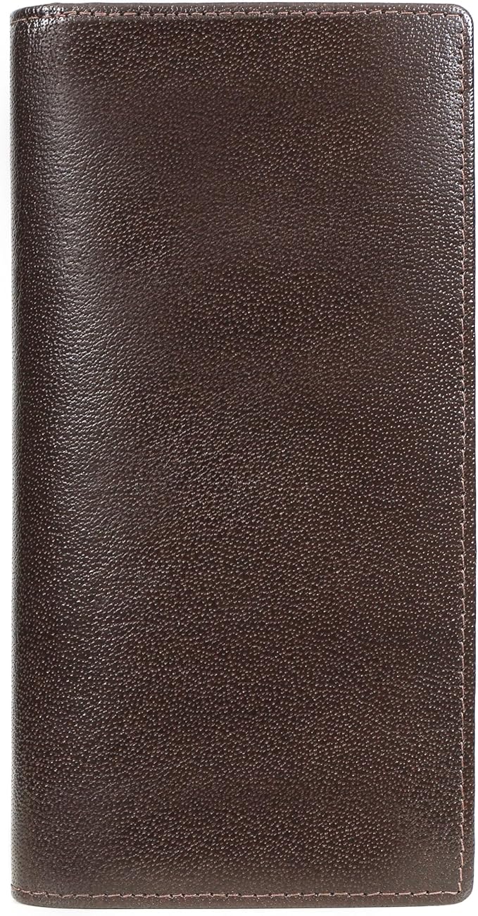 ELIZO Leather Long Wallet for Men Western Wallet Rodeo Mens Wallet Flat Bifold Wallets for Men Biker Billfold Wallet for Men Cowboy Wallet RFID Wallet for Men with Credit Card Holder
