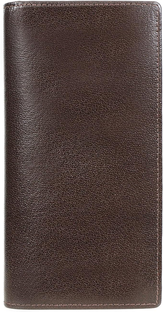 ELIZO Leather Long Wallet for Men Western Wallet Rodeo Mens Wallet Flat Bifold Wallets for Men Biker Billfold Wallet for Men Cowboy Wallet RFID Wallet for Men with Credit Card Holder
