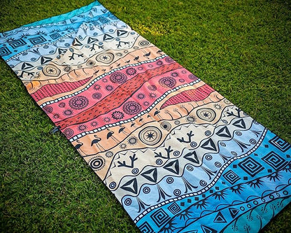 Quick Dry Towel Extra Large 78x35 Inch - Microfiber Beach Towel - Perfect for Beach, Travel, Swimming, Pool, Yoga, Hiking, Camping - Lightweight, Fast Drying, Compact for Adults (The Wild)