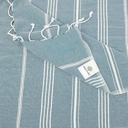 Beach Towel 100% Cotton Turkish Beach Towel Adult 38x70 Inch Pre-washed Absorbent Extra Large|Sand Free Quick Dry BathTowels|Lightweight Blanket|Travel Cruise Camping Spa Gym Yoga Towel|Ocean Depths