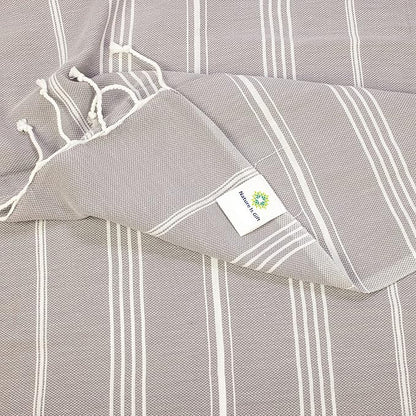 Beach Towel 100% Cotton Turkish Beach Towel Adult 38x70 Inch Pre-washed Absorbent Extra Large|Sand Free Quick Dry BathTowels|Lightweight Blanket|Travel Cruise Camping Spa Gym Yoga Towel|Dapple Grey