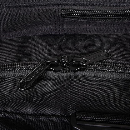 K-Cliffs Tactical Range Duffel Heavy Duty Large Gear Duffle Durable Quality Travel Sports Gym Equipment Bag Military Molle with Lockable Zippers with US Flag Patch 33 Inch Black