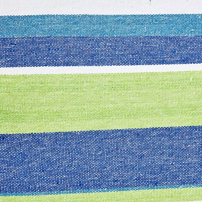 Amazon Basics Double Hammock with 9-Foot Space Saving Steel Stand and Carrying Case, 450 lb Capacity, Oasis Stripe, 110 x 47 x 43 inches