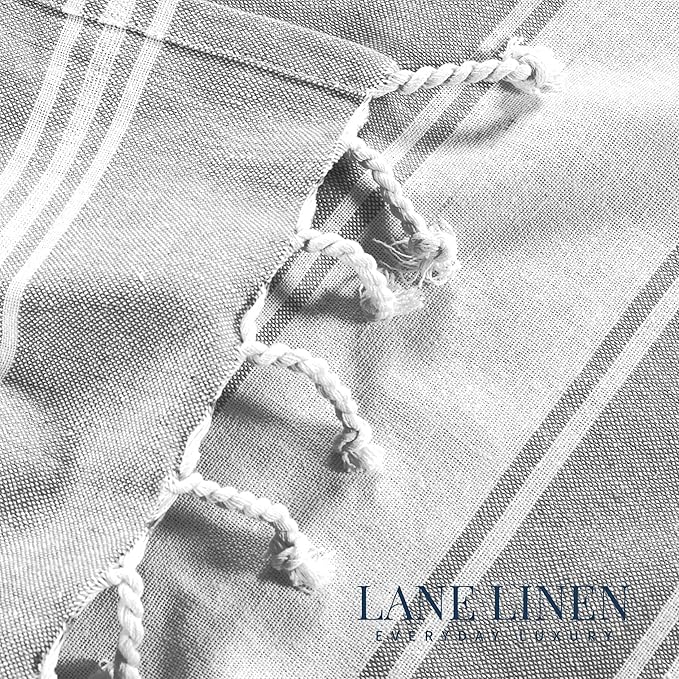 LANE LINEN Turkish Beach Towels Set of 4 - Oversized Beach Towel 39"x71", Durable Sand Proof Towel, Absorbent & Quick Dry, Perfect for Pool or Travel – Alloy