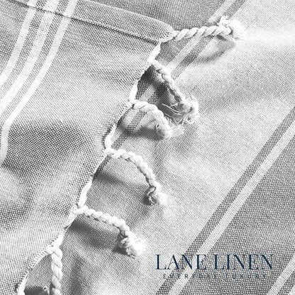 LANE LINEN Turkish Beach Towels Set of 4 - Oversized Beach Towel 39"x71", Durable Sand Proof Towel, Absorbent & Quick Dry, Perfect for Pool or Travel – Alloy