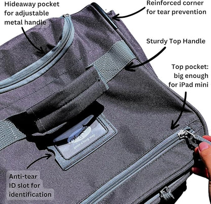 Olympia U.S.A. 29 inch Jumbo Size 8 Pockets Wheeled Rolling Duffel Bag Water Resistant Luggage Lightweight Travel Suitcase with Retractable Handle