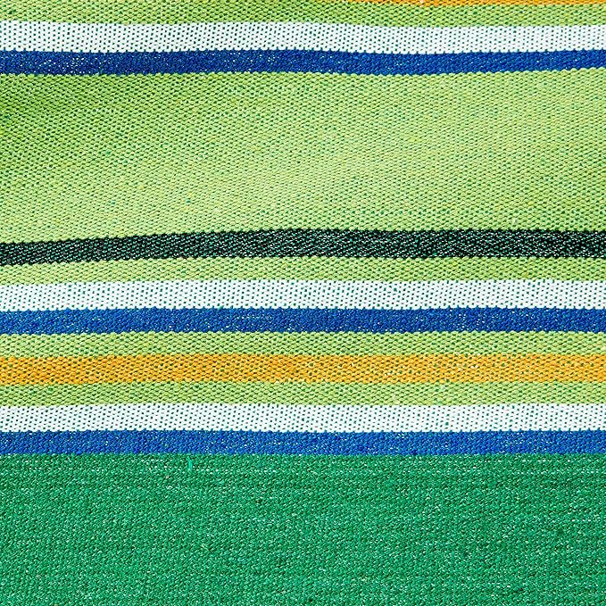 Amazon Basics Double Hammock with 9-Foot Space Saving Steel Stand and Carrying Case, 450 lb Capacity, Vigor Green, 110x47x43 inches